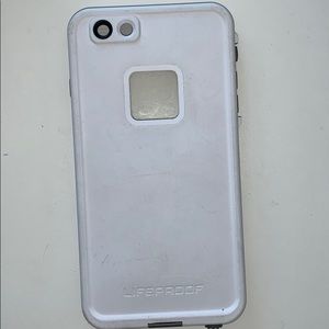 White Lifeproof iPhone 6s Plus case